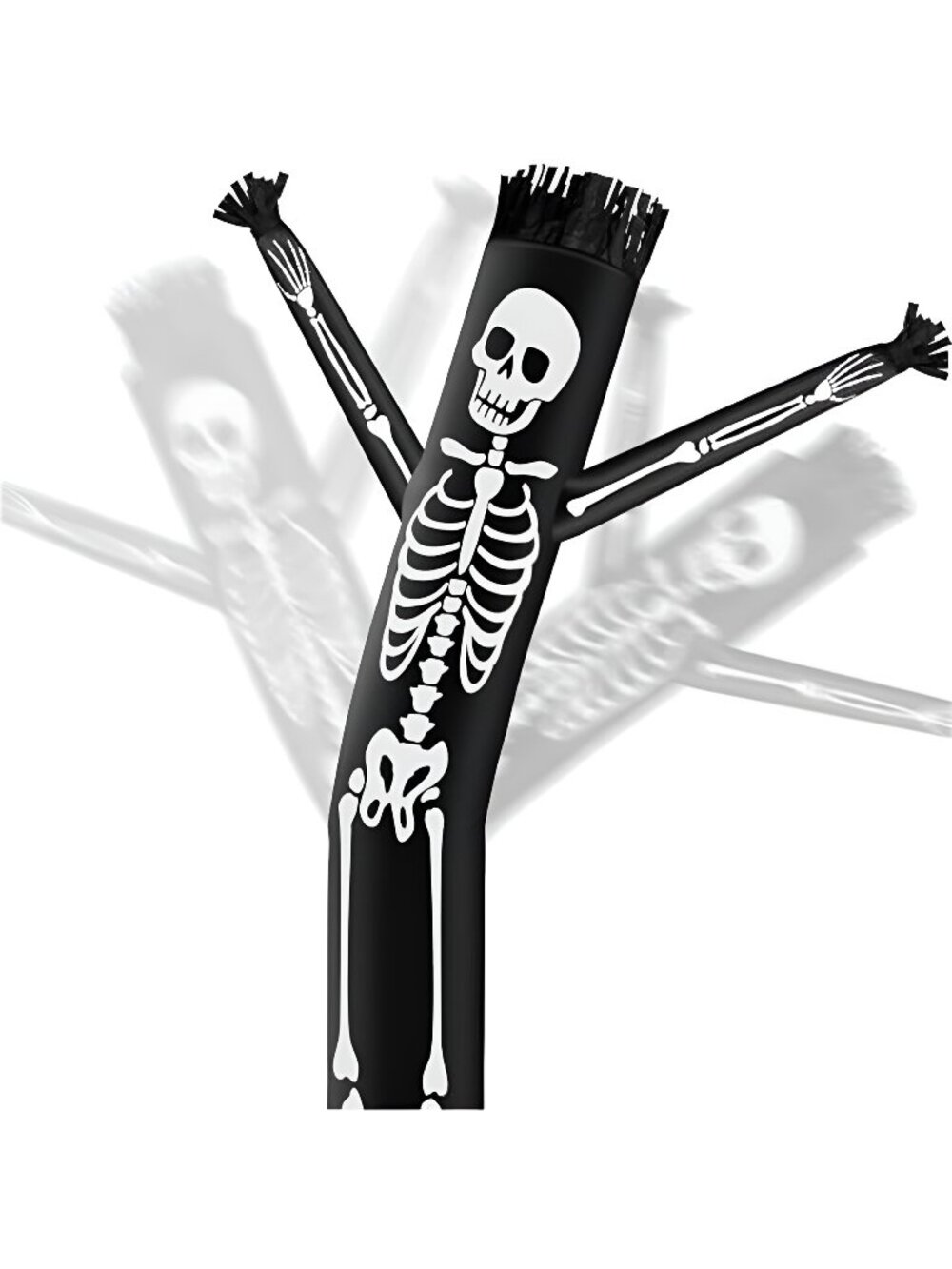 Foilswirl 20 ft Tall Halloween Skeleton Inflatable Tube Man